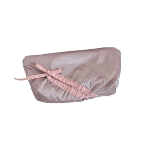 Pink bow minimalist pencil case for students with large capacity and high aesthetic