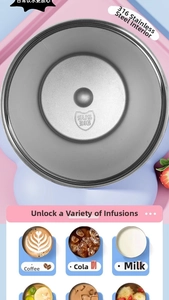 Close-up of premium SUS 316 stainless steel inner liner showing the engraved safety stamp
