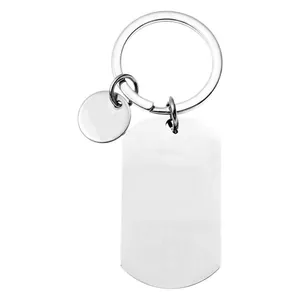 Polished stainless steel keychain with Waddle I do Without You penguin engraving