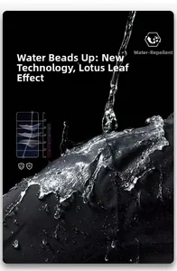 Makroaufnahme von wasserdichtem Graphen-Gewebe mit abperlendem Lotusblatt-Effekt
