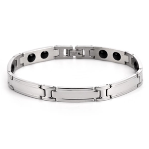 Magnetic Bracelet Stainless Steel Titanium Germanium Stone H Link Fashion Men Health Jewelry