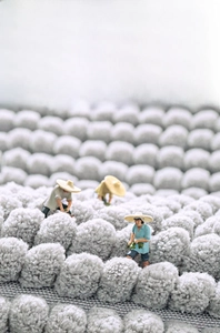 Macro view of grey chenille bath mat showing ultra soft texture and thick pile