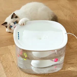 10L large capacity automatic cat water fountain with flowing spring and clear reservoir