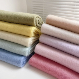 Gemütlicher einfarbiger Cashmere-Imitat Schal flauschiger warmer dicker Schal Damen