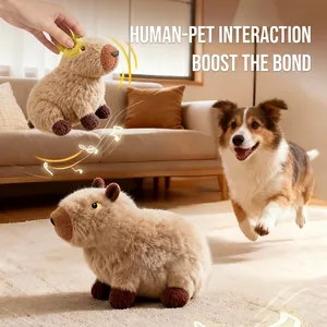 Jouet Couineur Capybara Pour Chien En Peluche Douce Imitation Vison Interactif Résistant Aux Morsures