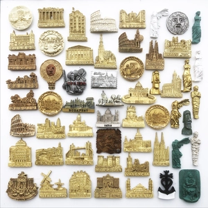 World Tourist Souvenir Fridge Magnet Resin 3D Relief Painted World Landmarks European Style Home Decoration