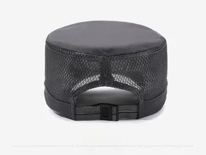 Vue arrière de casquette militaire séchage rapide avec mesh respirant et boucle