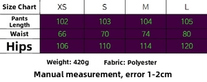 Tableau des tailles XS à L pour ensemble femme décontracté haut et pantalon large