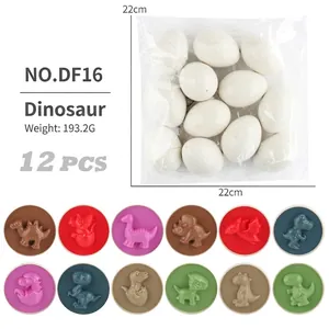 12-piece dinosaur matching egg toy set for color learning and early education fun
