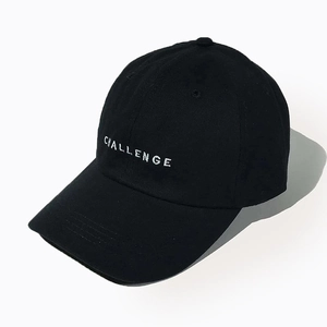 Casquette De Baseball Polyester Challenge Broderie Lettre Visière Courbée Réglable Extérieur Protection Solaire Sport