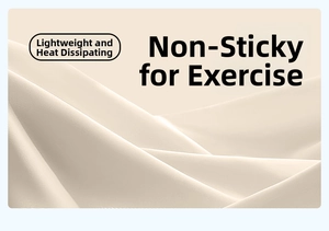 Close-up of cream yoga jacket fabric showing breathable knit texture and smooth draping