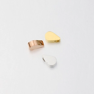 Teardrop Shape Small Pendants Stainless Steel Mirror Polished DIY Jewelry Necklace Accessory Findings Water Drop Charms