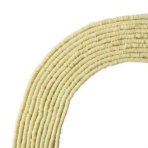 4mm beige Polymer-Ton-Perlen für DIY handgemachte Armbänder und Halsketten Bastelprojekte