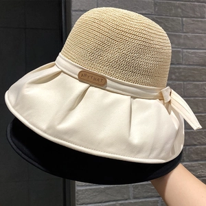 Sombrero de sol para mujer con parte superior de malla transpirable y ala ancha protectora