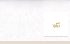 Detailed product specifications for S925 sterling silver crown earring with cubic zirconia