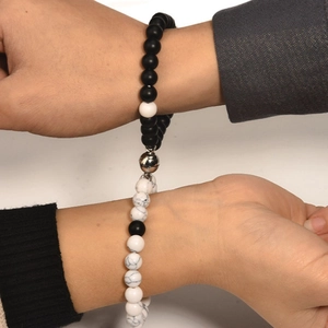 Magnetic Attraction Couple Bracelets Stone Beads Beaded Bracelet For Lovers Distance Mutual Attraction Fashion Jewelry