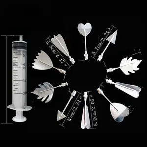 3D jelly art set with 10 stainless steel needles and a graduated syringe for cake decorating