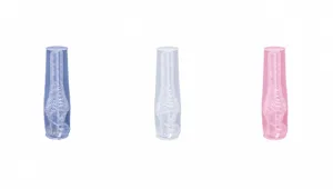 Detail of Venus sculpture silicone mold in translucent, milky white, and pink options