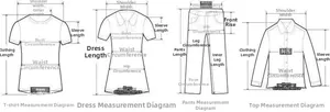 Guide des tailles détaillé montrant les mesures d'épaules, de poitrine et de manches de t-shirt