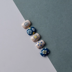 Detailed relief of Baroque flower nail art stickers with 3D texture and ethnic patterns