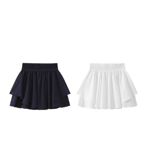Jupe de tennis pour femme à taille haute avec ourlet à volants et short de sport