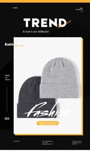 Detailed close-up showing the fine knit texture and folded cuff of a warm winter beanie