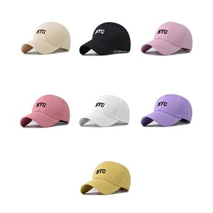 Classic NYC embroidered baseball caps in seven colors like black, beige, and pink for sun protection