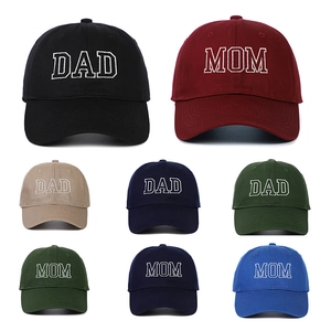 Casquette De Baseball Brodée Dad Mom Coton Réglable Chapeau De Soleil Rétro Sport Décontracté Pour Hommes Femmes