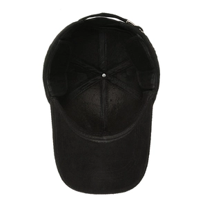 Winter baseball cap for men with warm cotton lining and adjustable metal buckle closure