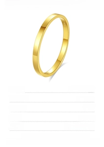 Detailed view of 18K gold S925 sterling silver ring with specifications and logo