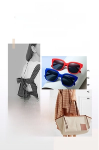 Detail of square oversized pink sunglasses showing gray lenses and thick frame texture
