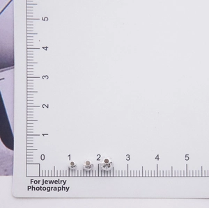 Detailed size comparison of 3mm to 5mm S925 sterling silver wavy beads for DIY jewelry