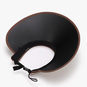 Foldable wide brim sun visor hat for women with adjustable strap and UV protection