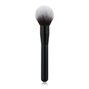Large loose powder makeup brush with soft black and white gradient synthetic bristles