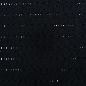 Macro shot of black mesh fabric showing detailed texture and breathable weave pattern