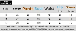 Size chart table for women's one-shoulder slim fit top with detailed cm measurements