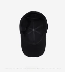 Close-up of the thick fleece lining and foldable ear protection flap of a black winter hat