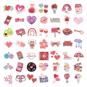 Holographic laser love stickers set for laptop and scrapbooking DIY Valentine's decoration