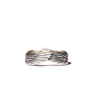 Original vintage 925 sterling silver angel wing open ring for men and women