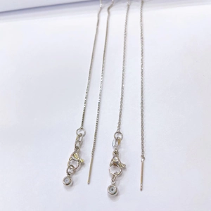 Détail de chaînes box et O réglables plaquées or 18k avec fermoirs mousquetons pour bijoux DIY