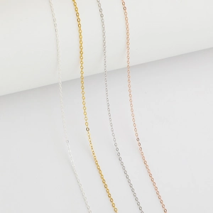 Eleganti collane in argento sterling S925 in finiture oro, argento, oro rosa e canna fucile