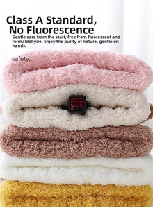 Detailed test showing Class A safety standard and zero fluorescence on plush fabric