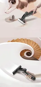 Detail of ergonomic mini spray mop with 45 degree angle for small space cleaning