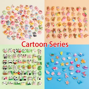 DIY Resin Charms Cartoon Flatback For Phone Case Scrapbooking Crafting Miniature Food Capybara Christmas Luminous Glow