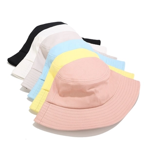 Classic cotton sun bucket hats in multiple colors for men and women outdoor sun protection