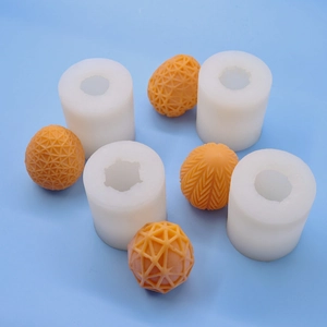 Easter Egg Silicone Mold 3D Geometric Mesh Triangle Texture For DIY Handmade Candle Soap Gypsum Craft Cake Decorating