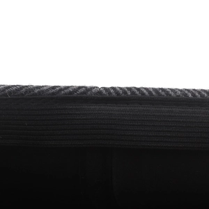 Deep gray wool blend newsboy hat for men showing detailed striped tweed texture and stitching