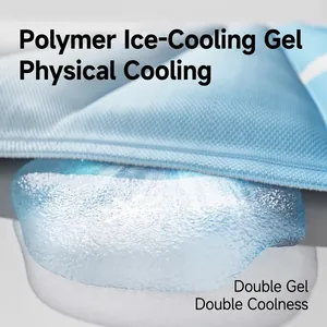 Breathable cooling gel pad for dogs and cats with dual layer high polymer cooling gel