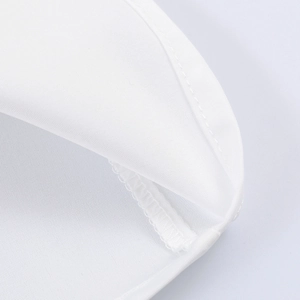 Slim fit white sleeveless shirt for women with elegant turn-down collar and lace trim