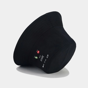 Black cotton bucket hat with creative Jesus calling phone print and trendy street style